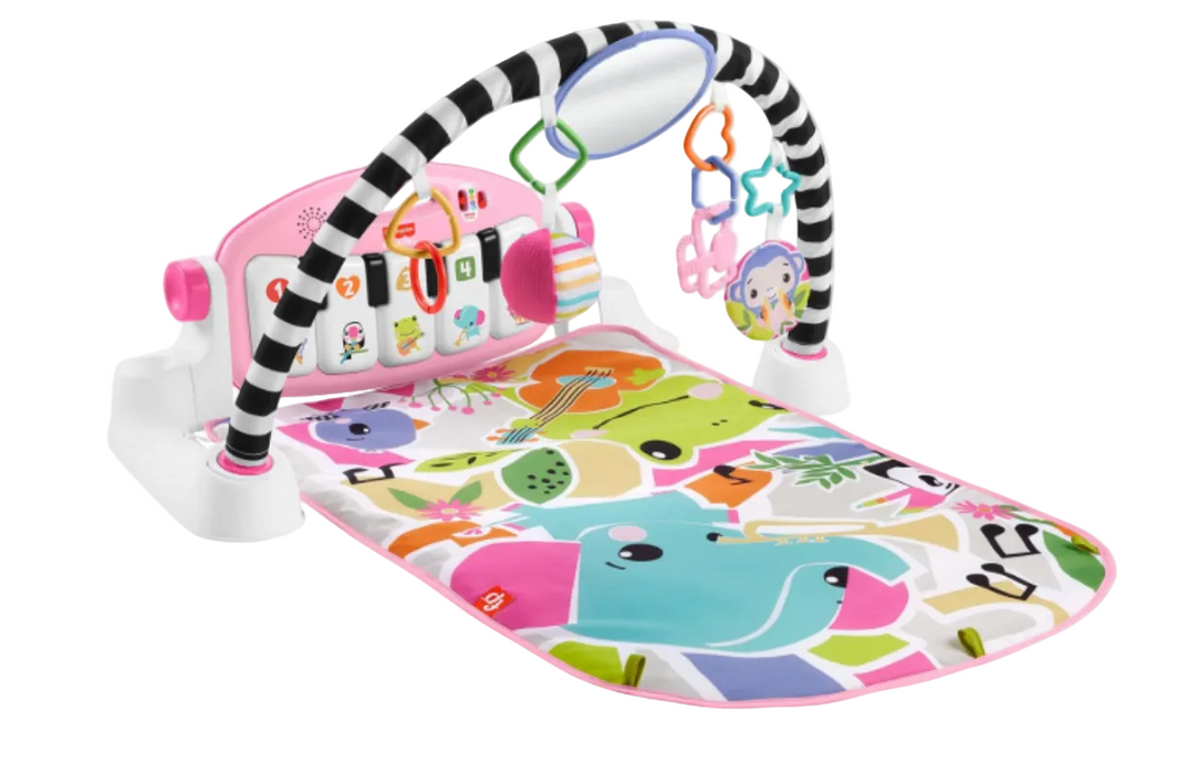 Fisher Price Glow And Grow Kick And Play Piano Activity Mat, Pink