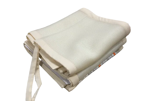Breathable Baby Mesh Crib Liner, Natural Ecru