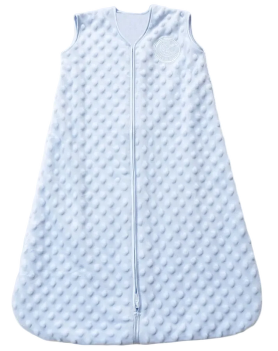 Halo Sleepsack Wearable Blanket, Medium (6-12 Months), Blue Plushy Dots Velboa