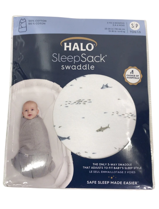 Halo SleepSack Swaddle, Small, Ocean Life