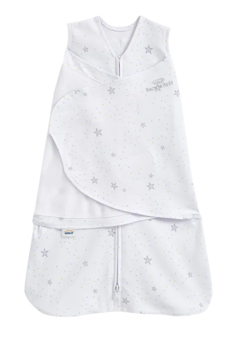 Halo Organic Cotton SleepSack Swaddle, Small, Stardust