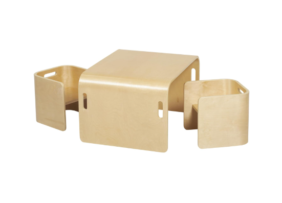 ECR4Kids Bentwood Multipurpose Kids Wooden Table, Natural