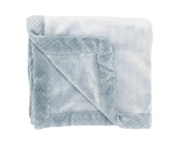 Aden + Anais Essentials Plush Baby Blanket, Sea Blue