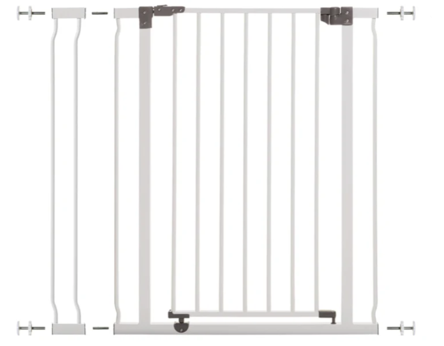 Dreambaby Liberty Extra Tall 29.5-36.5" Auto Close Metal Baby Gate, Model L768, White