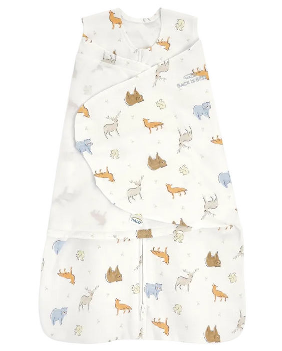 Halo SleepSack Swaddle, Newborn, Forest Friends