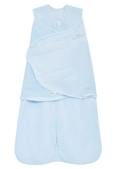 Halo Micro-Fleece Swaddle , Newborn, Baby Blue