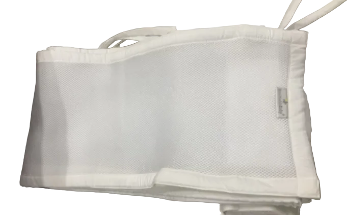 Breathable Baby Mesh Crib Liner, White