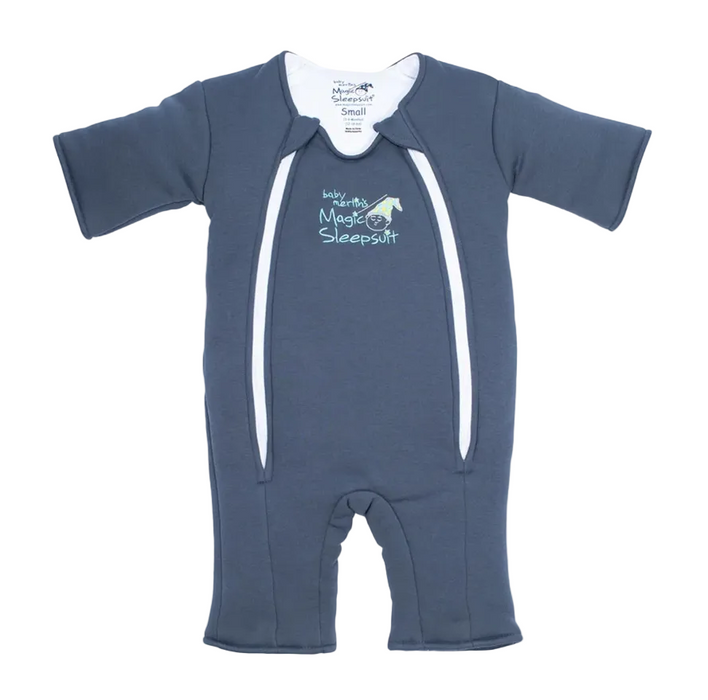 Baby Merlin's Magic Sleepsuit, Cotton, Navy Blue, Small 3-6 Months