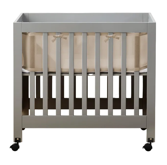 Halo BreathableBaby Mini Crib Breathable Mesh Liner, Deluxe, Sand Beach