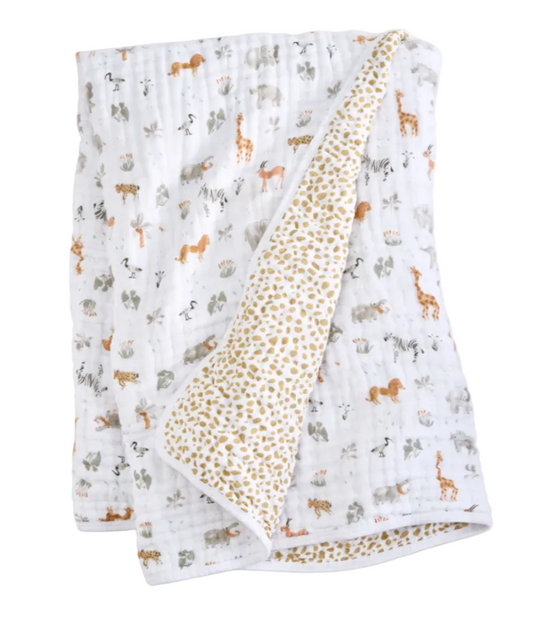 Aden + Anais Essentials Classic Muslin Blanket, Giraffe Safari