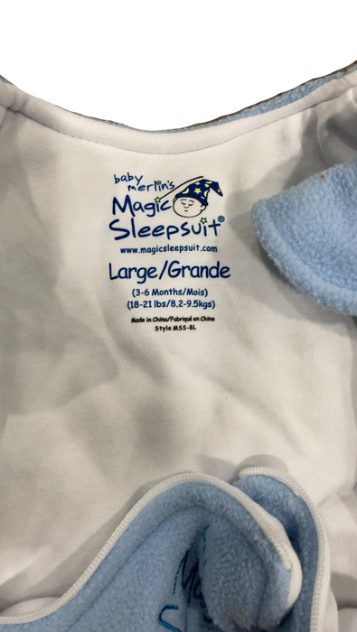 Shop Baby Merlin's Magic Sleepsuit, Blue, Fleece, Large (18-21lbs) at GoodBuy Gear