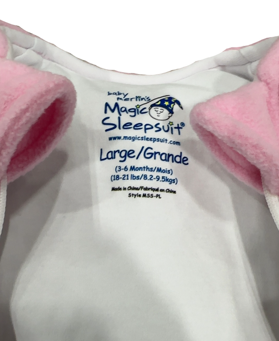 Baby Merlin's Magic Sleepsuit, Fleece, Large 3-6 Months, Pink