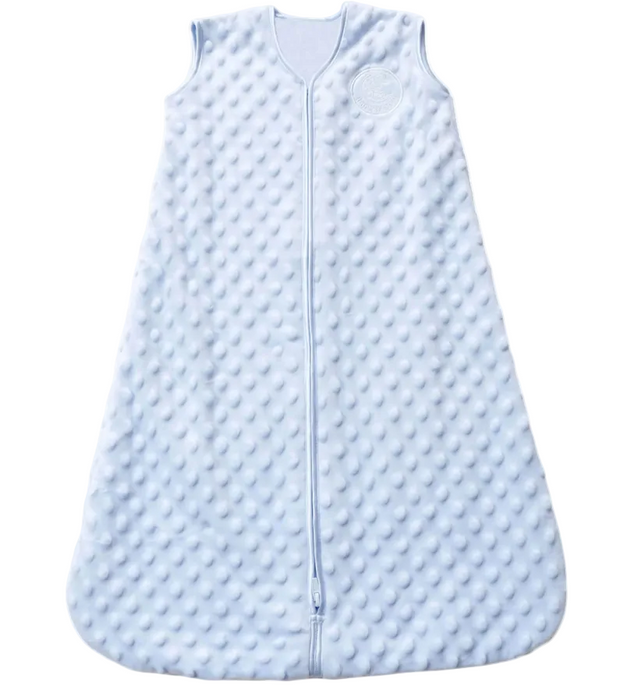 Halo Sleepsack Wearable Blanket, Large (12-18 Months), Blue Plushy Dots Velboa