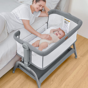 Shop BabyBond 3 in 1 Bassinet Bedside Sleeper, Grey at GoodBuy Gear
