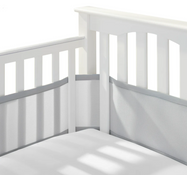 Shop Breathable Baby Mesh Crib Liner, Grey, Full Size/4 Sides at GoodBuy Gear