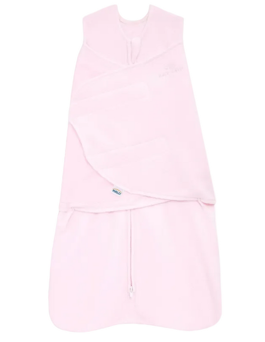 Halo Micro-Fleece Swaddle , Light Pink, Newborn