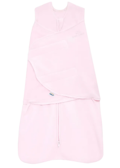 Halo Micro-Fleece Swaddle , Pink, Small