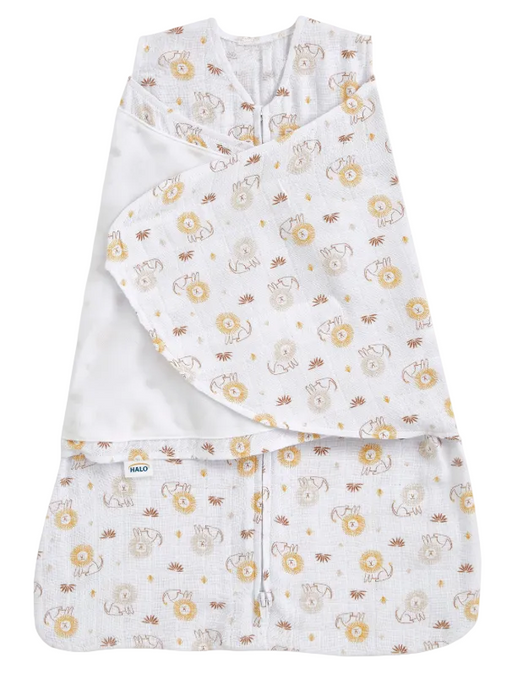 Shop Halo SleepSack Swaddle, Lions Print, Small at GoodBuy Gear