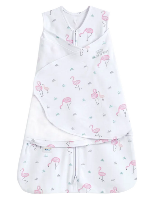 Halo SleepSack Swaddle, Flamingo, Small