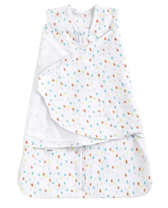 Halo Micro-Fleece Swaddle , Small, Confetti