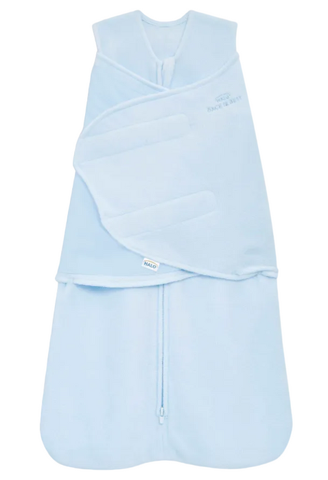 Halo Micro-Fleece Swaddle, Newborn, Baby Blue