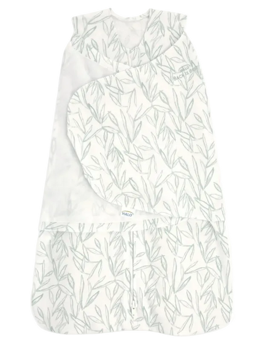 Shop Halo SleepSack Swaddle, Green Leaves, Small at GoodBuy Gear