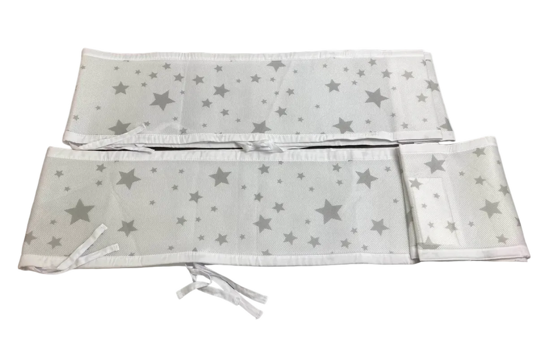 Breathable Baby Mesh Crib Liner, Full Size/4 Sides, Starlight