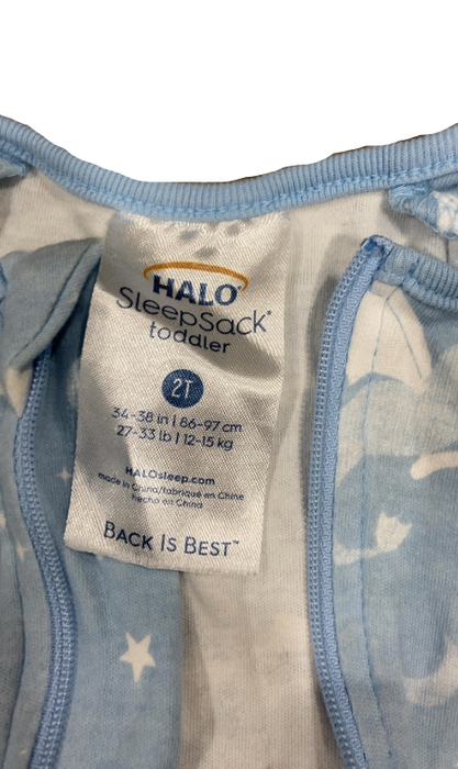 Halo Toddler SleepSack Wearable Blanket, 0.5, 2T, Blue Dragons, Cotton