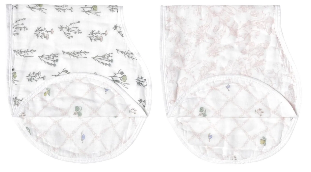 Shop Aden + Anais Boutique Silky Soft Burpy Bibs 2 Pack, French Floral at GoodBuy Gear