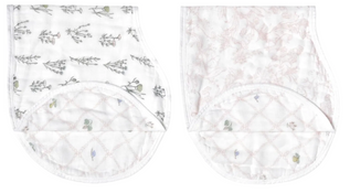 Shop Aden + Anais Boutique Silky Soft Burpy Bibs 2 Pack, French Floral at GoodBuy Gear