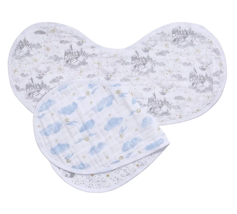 Shop Aden + Anais Boutique Silky Soft Burpy Bibs 2 Pack, Harry Potter at GoodBuy Gear