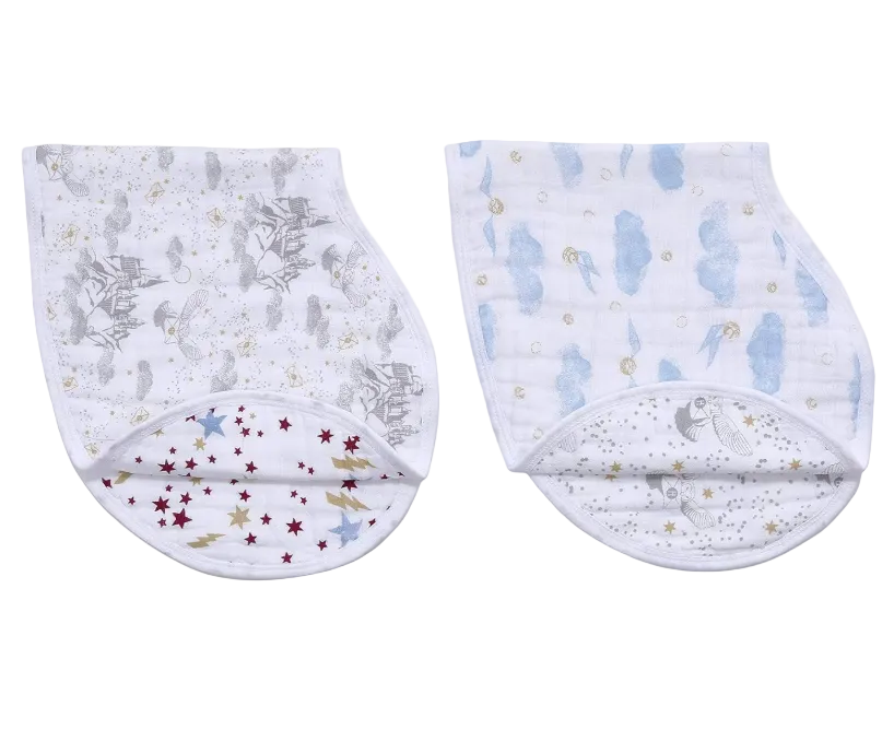 Shop Aden + Anais Boutique Silky Soft Burpy Bibs 2 Pack, Harry Potter at GoodBuy Gear