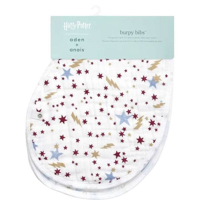 Shop Aden + Anais Boutique Silky Soft Burpy Bibs 2 Pack, Harry Potter at GoodBuy Gear
