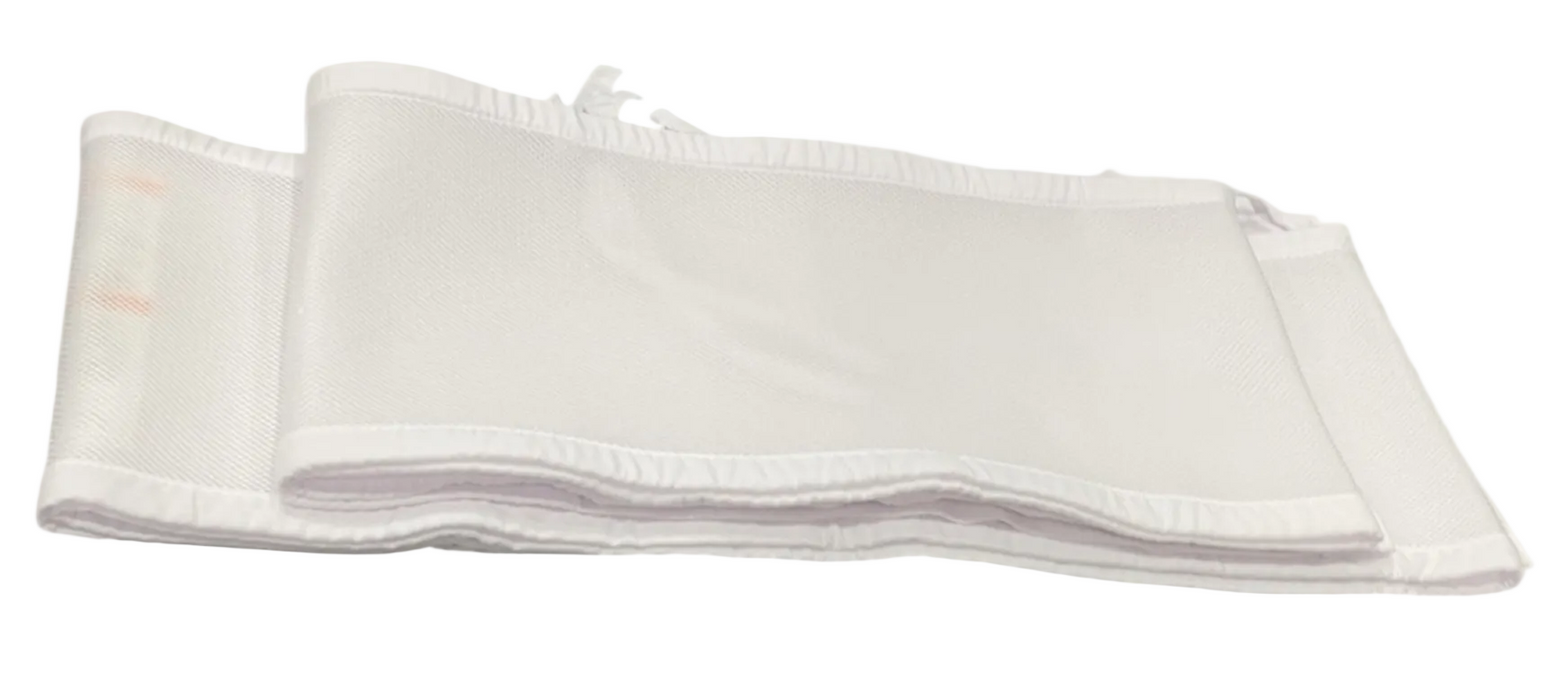 Breathable Baby Mesh Crib Liner, White, Full Size/4 Sides