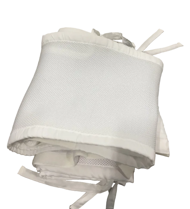 Breathable Baby Mesh Crib Liner, White, Full Size/4 Sides