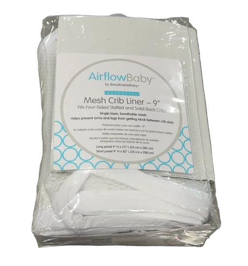 Shop AirFlowBaby Crib Bumper, White, 9" at GoodBuy Gear