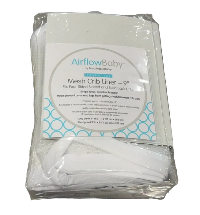 Shop AirFlowBaby Crib Bumper, White, 9" at GoodBuy Gear