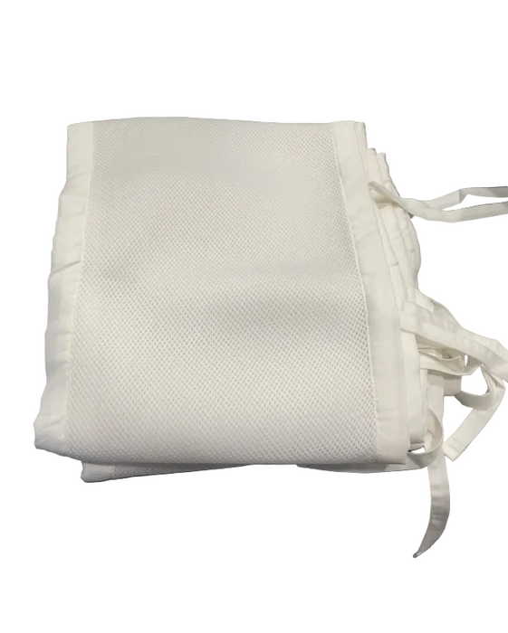 Breathable Baby Mesh Crib Liner, White, Full Size/4 Sides