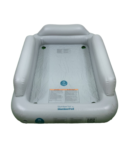 SlumberPod SlumberTot Inflatable Toddler Bed, Gray/Teal