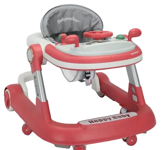 Happy Baby Happysteps 2-in-1 Push Baby Walker, Pink