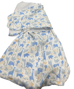 Shop Halo SleepSack Swaddle, Blue Safari Animals, Small at GoodBuy Gear