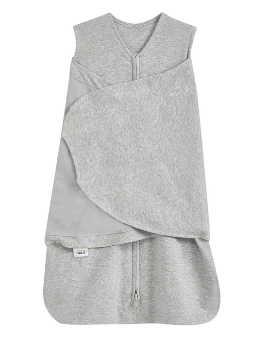 Halo SleepSack Swaddle, Heather Gray, Small
