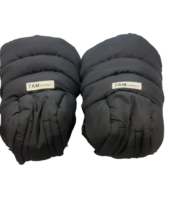 7 A.M. Enfant WarmMuffs, Black Plush