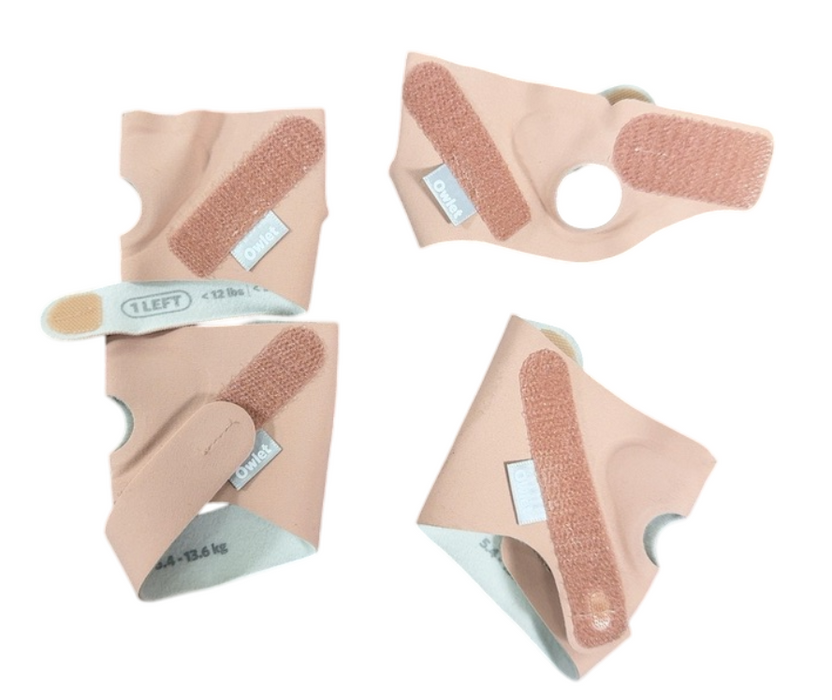 Owlet Extra Fabric Socks, Dusty Rose, Size 1 and Size 2