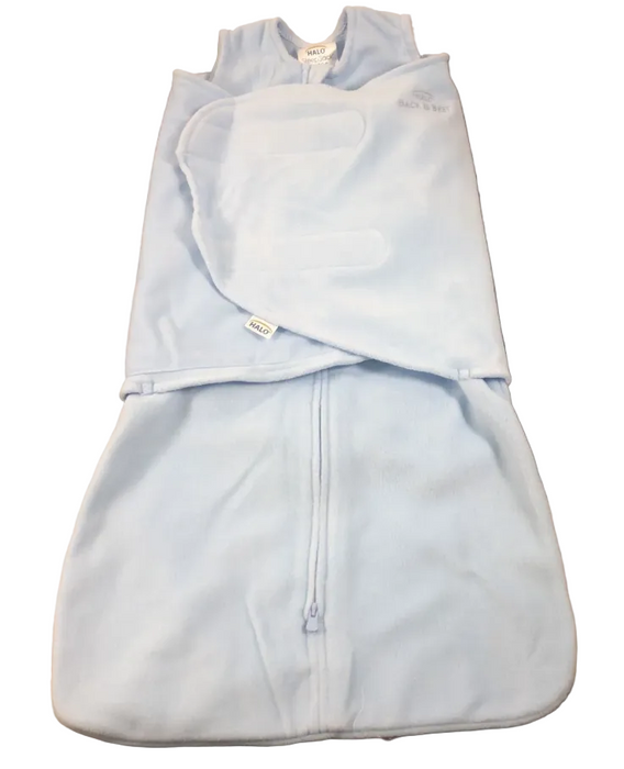 Halo Micro-Fleece Swaddle, Small, Baby Blue