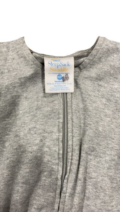 Halo SleepSack Swaddle, Newborn, Heather Gray