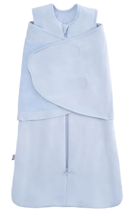 Halo SuperSoft SleepSack Swaddle, Blue Fog, Newborn
