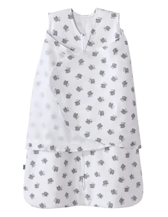 Halo SleepSack Swaddle, Small, White Lamb Scribble