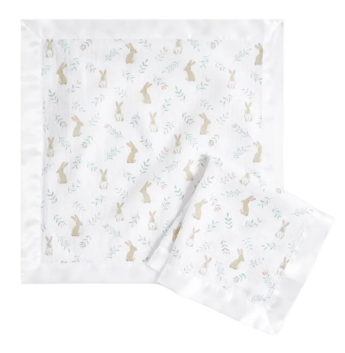 Aden + Anais Essentials Muslin Security Blankets, Blushing Bunnies
