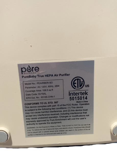 Pure Enrichment PureBaby Bear Air Purifier, Sweet Oat